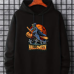 Men's Halloween Graphic Hoodie Casual Hooded Sweatshirt
