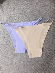 6 Pcs Seamless String Bikini Panties Low Waist Thin Band Women's Lingerie
