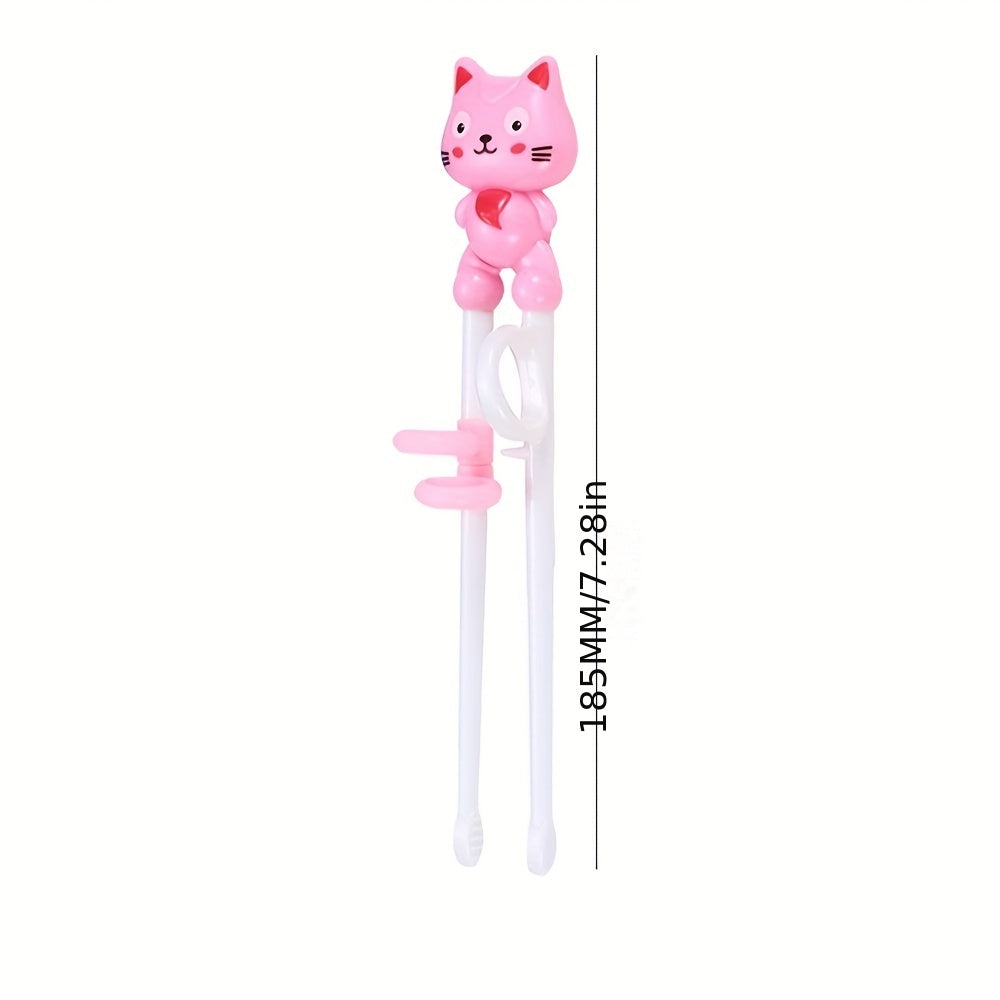 1 Pair Cat Learning Chopsticks Training Chopsticks Baby Kids Children Chopsticks