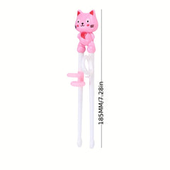 1 Pair Cat Learning Chopsticks Training Chopsticks Baby Kids Children Chopsticks