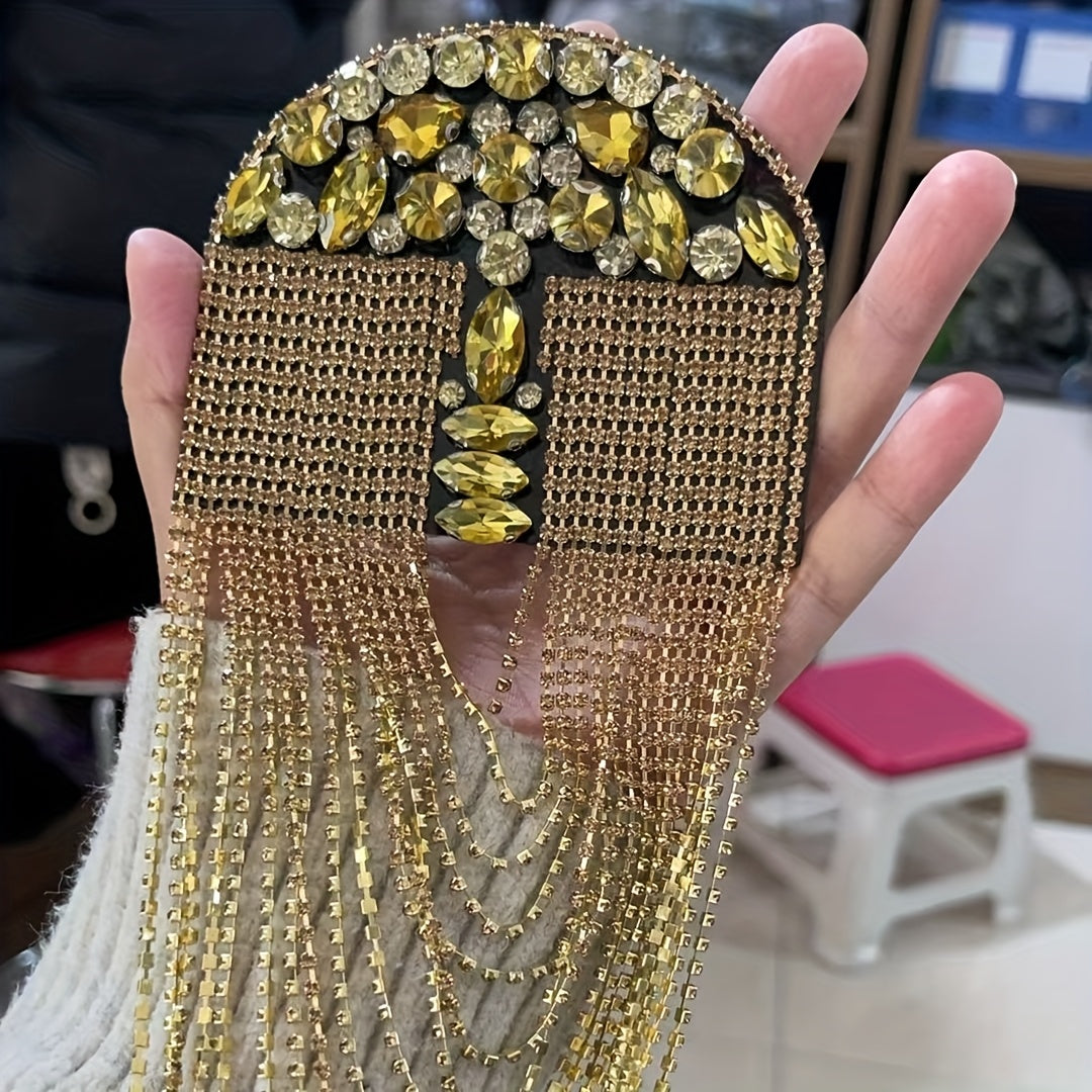 Vintage Beaded Tassel Rhinestone Suit Accessories for Men and Women