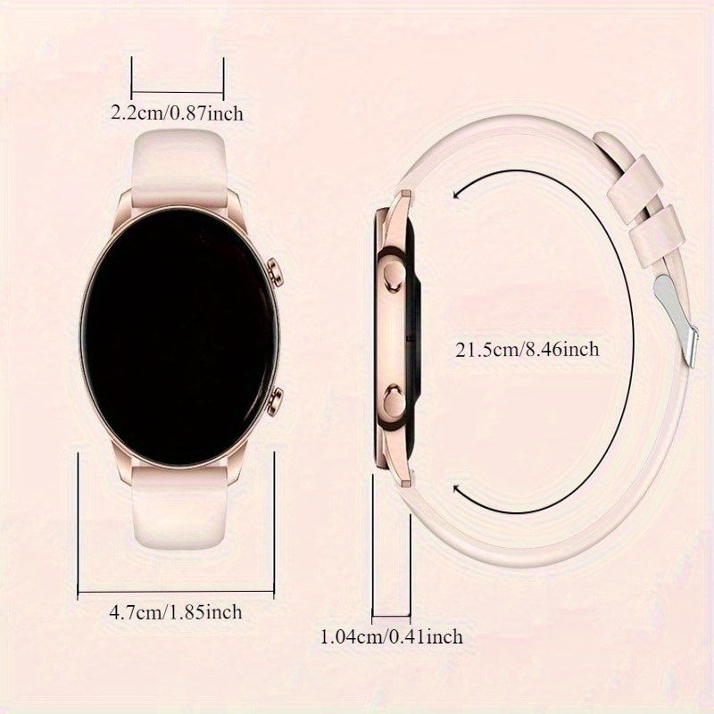 KDKP 3 Touchscreen Smartwatch for Android & iOS TPU Strap Aluminum Case