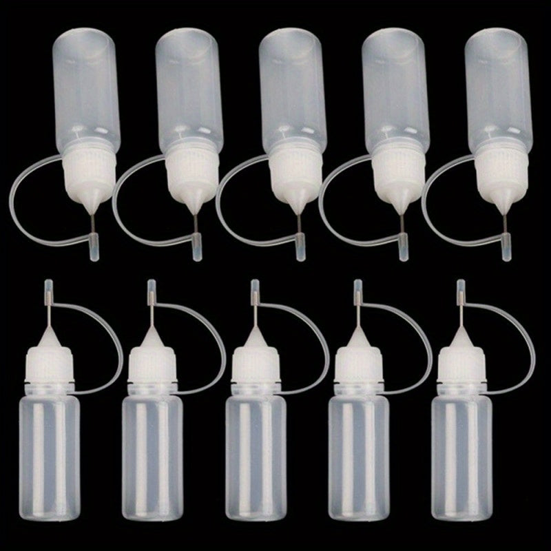 10pcs 10ml Needle Tip Squeeze Bottle for DIY Quilting Paint Glue