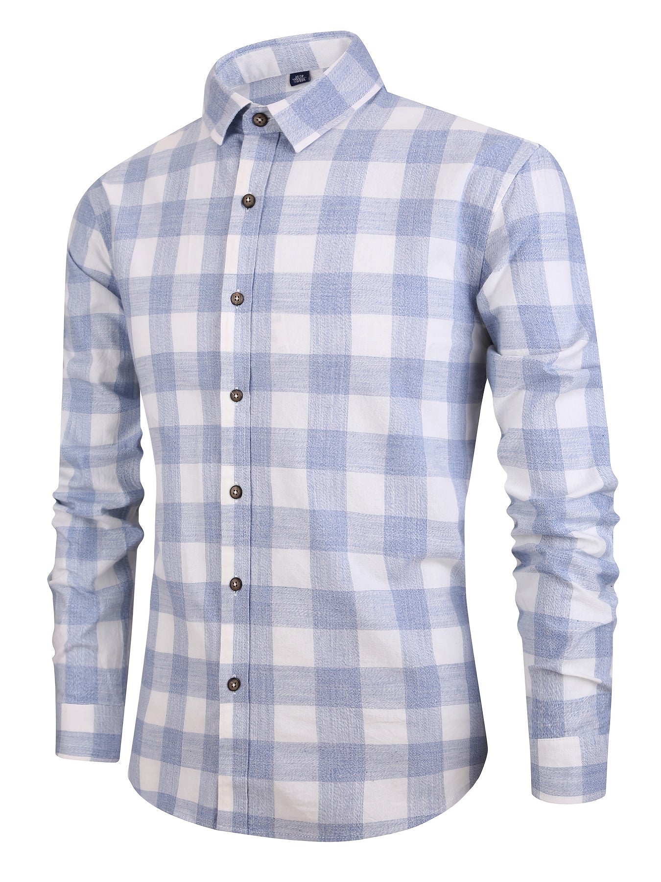 Men's Casual Slim Fit Checkered Shirt