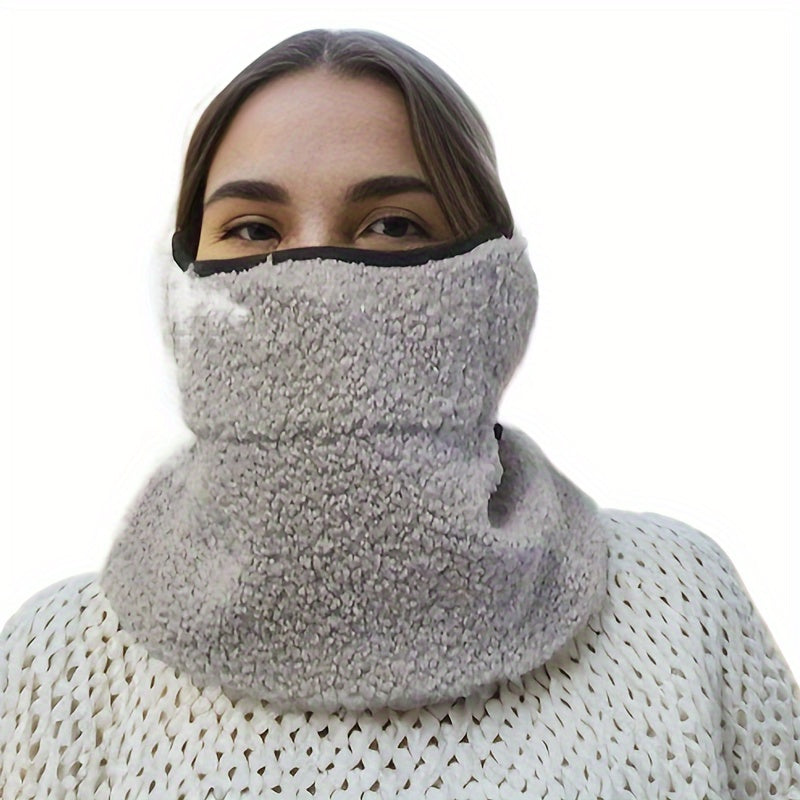 Winter Windproof Velvet Thermal Mask Female Neck Ear Protection