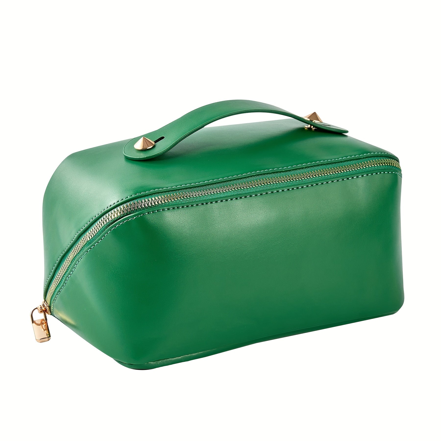 Waterproof PU Leather Travel Cosmetic Bag Large Capacity Makeup Toiletry Bag