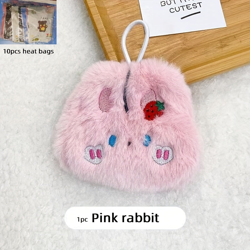 Cartoon Animal Hand Warmer Winter Heating with 10pcs Heating Bags