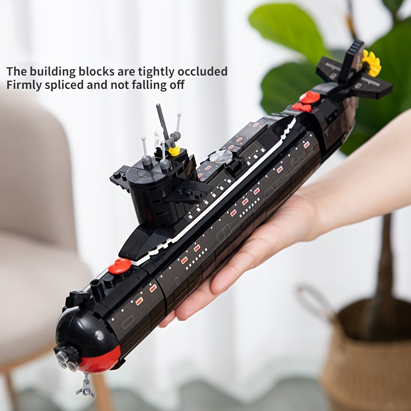519pcs Classic 094 Strategic Nuclear Submarine Building Blocks Set