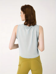 Solid Sports Tank Top Sleeveless Running Sleeveless Tops Women's Tops