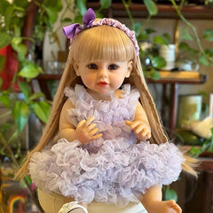 22in Reborn Dolls Full Vinyl Soft Touch Newborn Size Accompany Toy