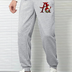 Skull And Roses Men's Sports Pants Casual Jogging Trousers