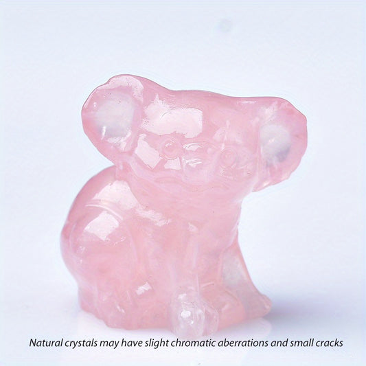 Crystal Carved Koala Stone For Healing Home Decor