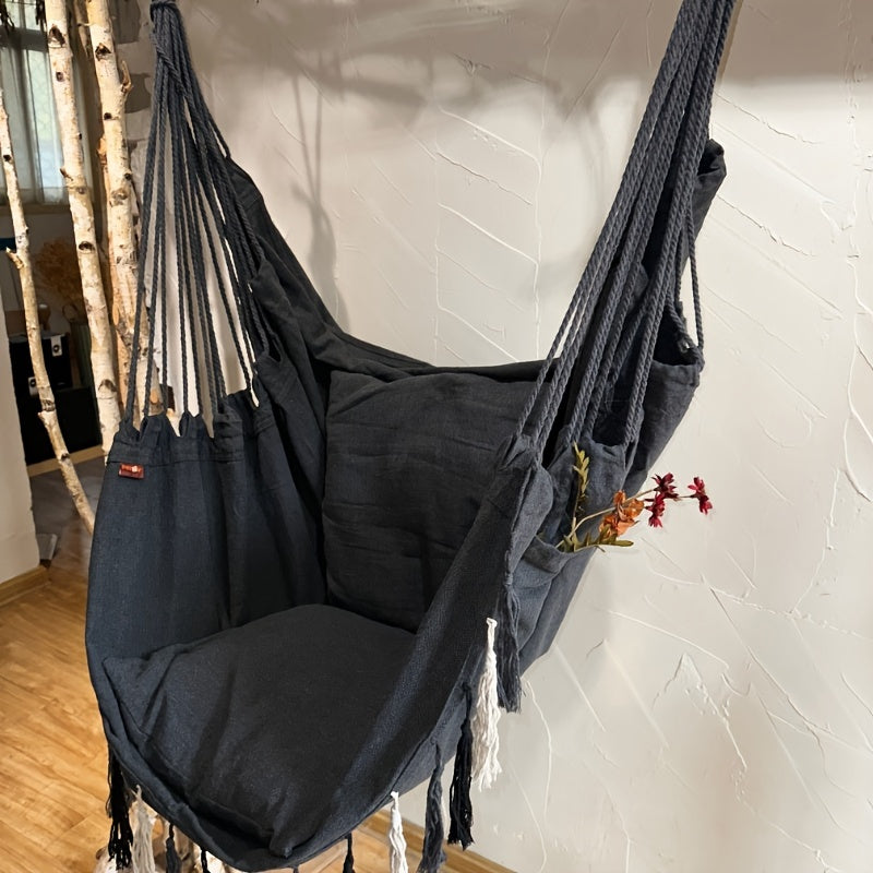 Portable Camping Swing Chair Hammock Seat for Outdoor Relaxation