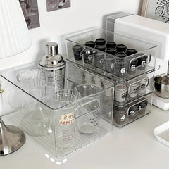 Desktop Storage Box Cosmetic Snack Transparent Basket Skin Care Products