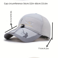 Unisex Modern Casual Baseball Cap with Letter Embroidery