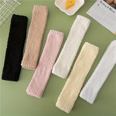 6 Pairs Fuzzy Leg Warmers Warm & Comfy Plush Socks Women's Stockings