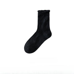Solid Socks Comfy & Breathable Women's Stockings & Hosiery