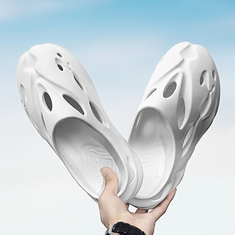 Men's Closed Toe Platform Slides Slippers