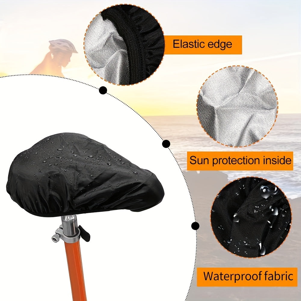 Waterproof Bike Seat Rain Cover Water & Dust Resistant Saddle Cover