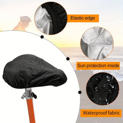 Waterproof Bike Seat Rain Cover Water & Dust Resistant Saddle Cover