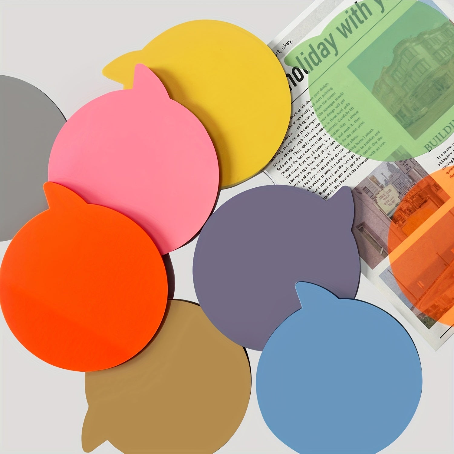 160 Sheets Transparent Sticky Notes Waterproof Translucent Memo Pad