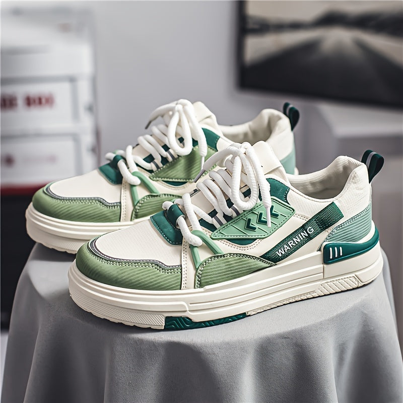 Men's Non Slip Street Style Skate Shoes Casual Lace Up Sneakers