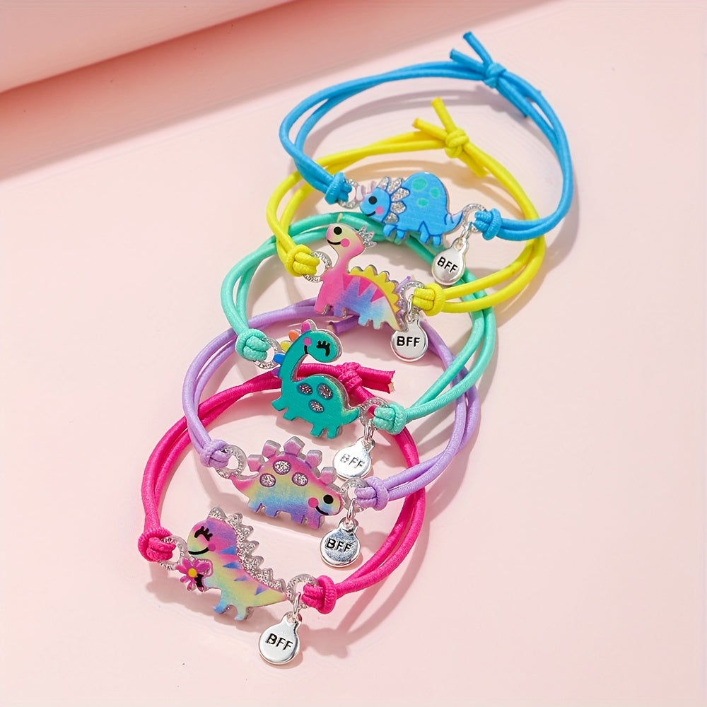 5pcs Dinosaur BFF Bracelet for Girls Friends