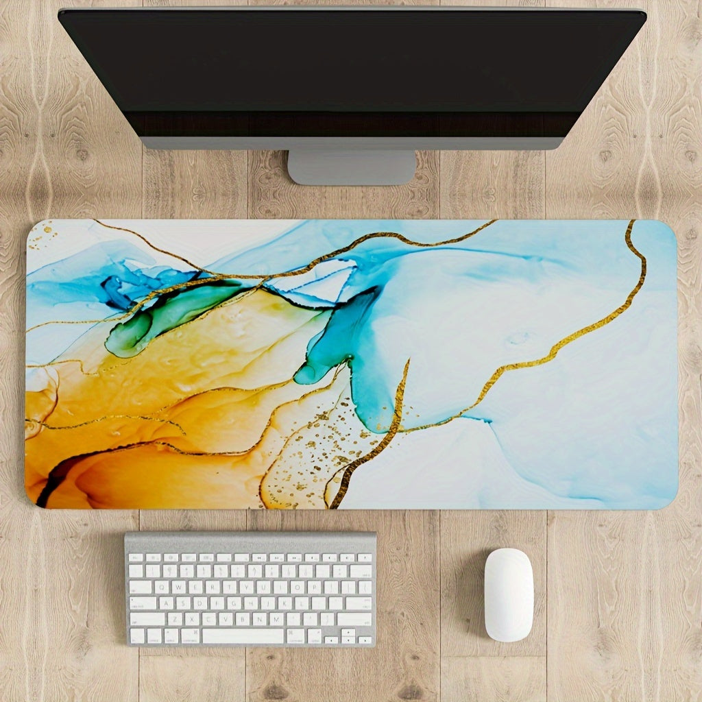 Abstract Marble Non-slip Mouse Pad for Home & Office Use