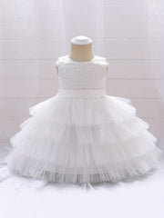 Kids Fairy Sleeveless Mesh Fluffy Dress