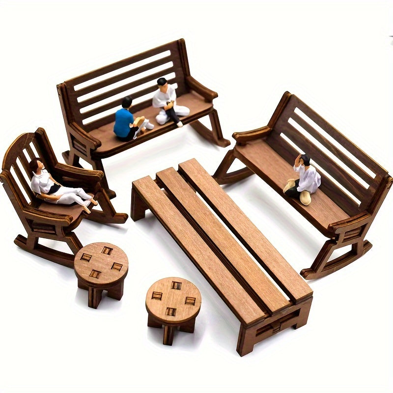 1pc Dollhouse Wooden Small Furniture Christmas Toy Gift