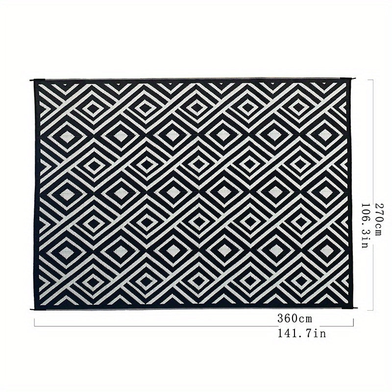 UV Resistant 5x8ft Outdoor Rug For Patio RV