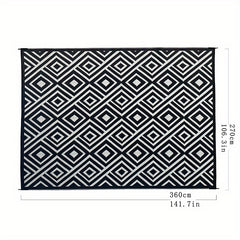 UV Resistant 5x8ft Outdoor Rug For Patio RV