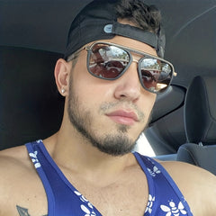 Men's Square Frame Vintage Toad Sunglasses Casual Sun Glasses