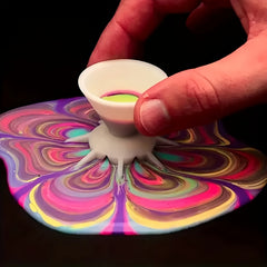 Mini Split Cup for Paint Pouring - 7 Leg Funnel for Acrylic Pouring DIY