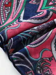 Boho Bikini Bottoms Women's Plus Paisley Print Swimwear Pants
