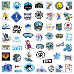 50Pcs Ski Series Graffiti Stickers Waterproof Decorative DIY Creative Toys