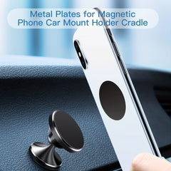 10pcs Metal Plate for Phone Magnet Car Mount Adhesive Sticker