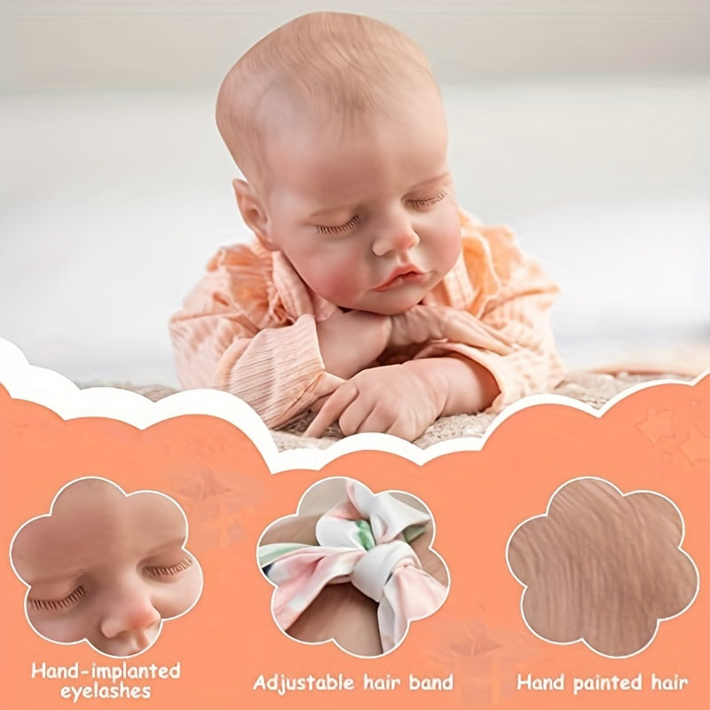 20 Inch Realistic Lifelike Newborn Soft Cloth Body Looks Real