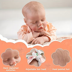 20 Inch Realistic Lifelike Newborn Soft Cloth Body Looks Real