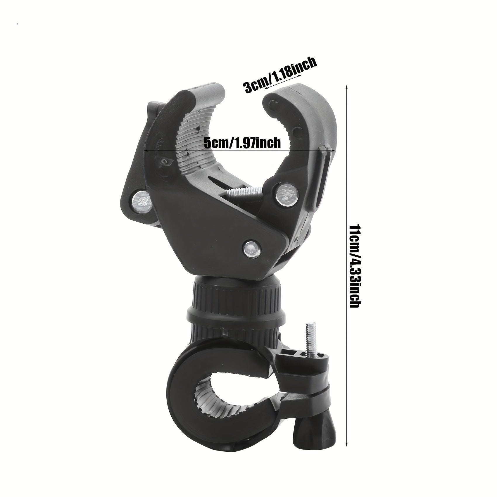 Universal Bike Front Light Holder 360 Rotating Flashlight