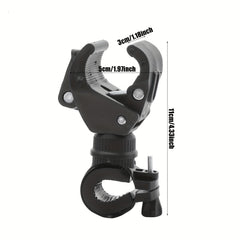 Universal Bike Front Light Holder 360 Rotating Flashlight