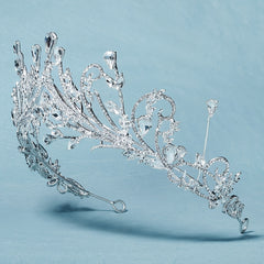 Rhinestone Crown Hairband Headband Princess Tiara Cosplay Hair Accessory