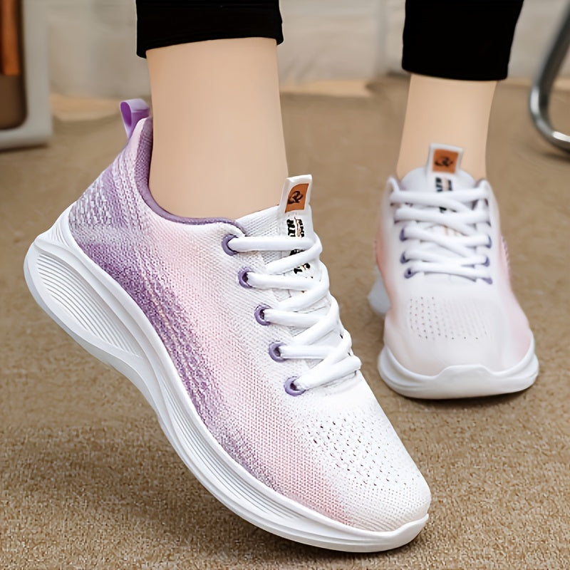 Women's Ombre Breathable Sports Shoes Running Sneakers