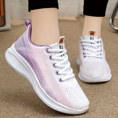 Women's Ombre Breathable Sports Shoes Running Sneakers