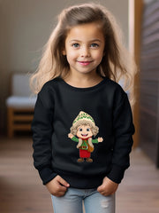 OERYUI Anime Boy Graphic Sweatshirt Girls Long Sleeve Pullover Kids Sports