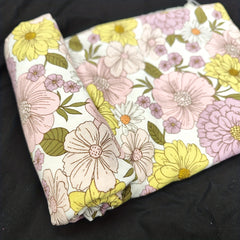 1yd Faux Cotton Fabric for DIY Clothes - Cut Size