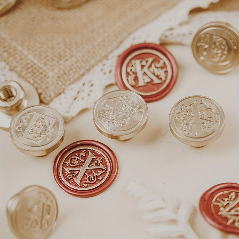 M Classic Letter Wax Stamp Brass Head D Letter Seal Stamp