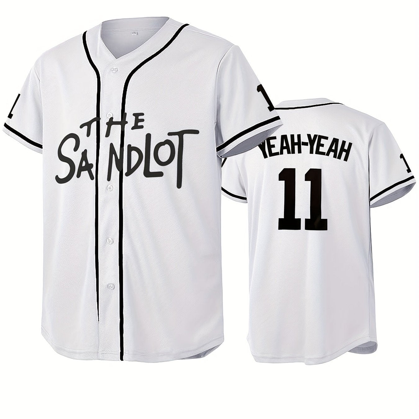 Men's 11 Classic Baseball Jersey Retro Baseball Shirt Slightly Stretch