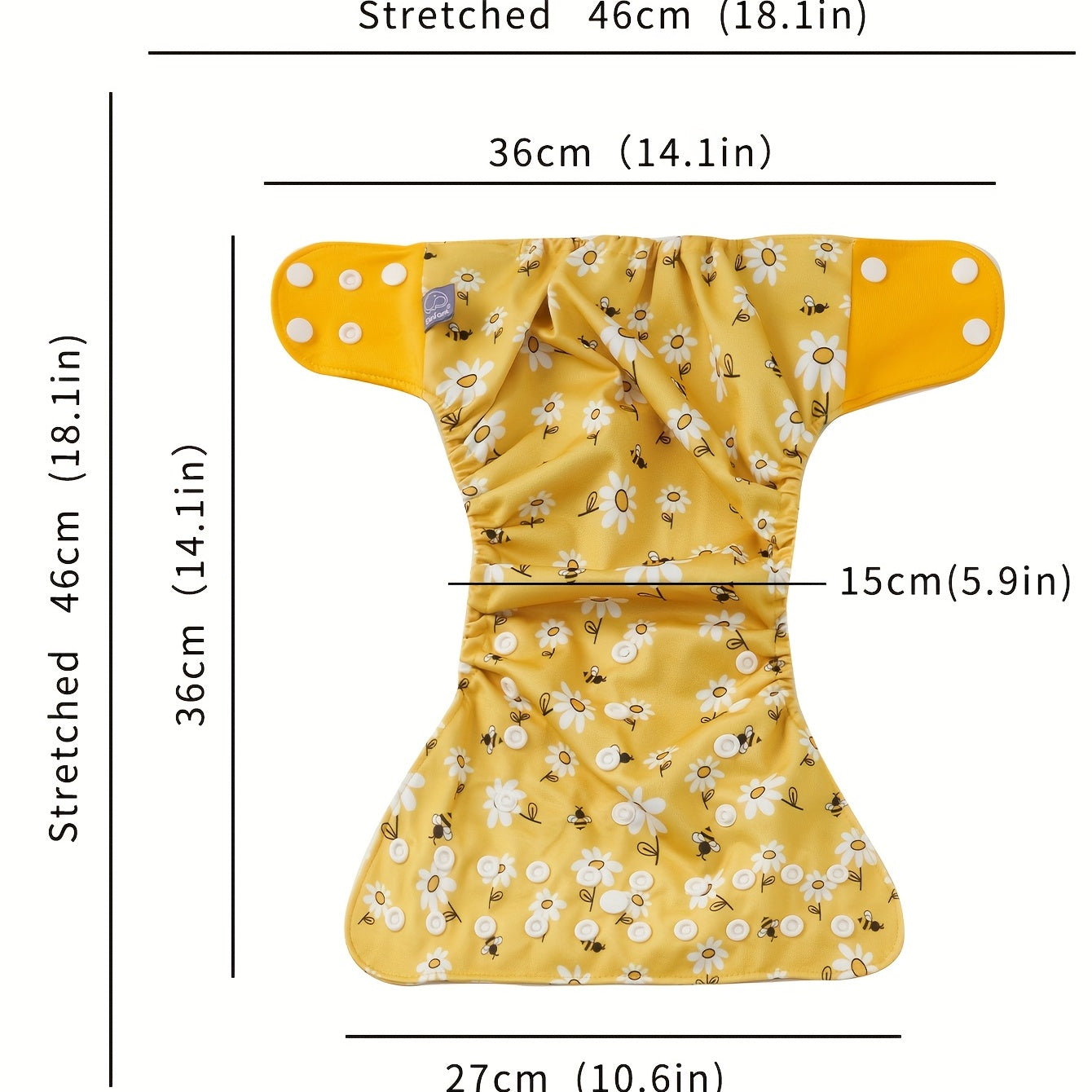 Elinfant 4pcs Reusable Waterproof Baby Cloth Diaper