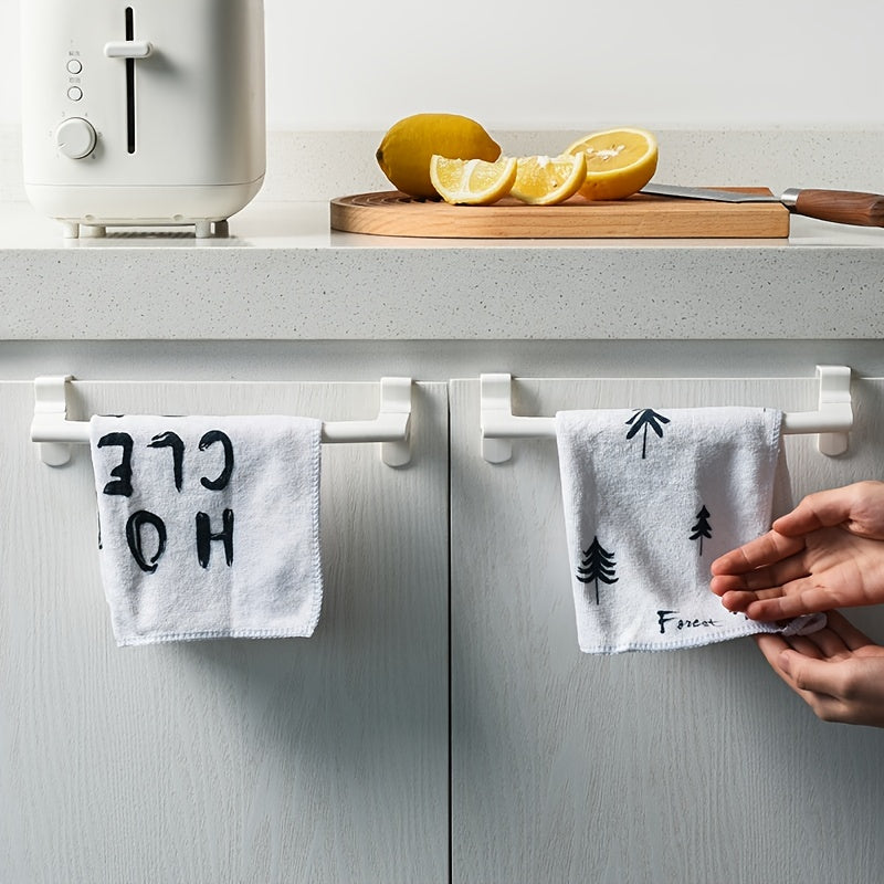 Over Cabinet Door Towel Hanging Rack Kitchen Bathroom Shelf